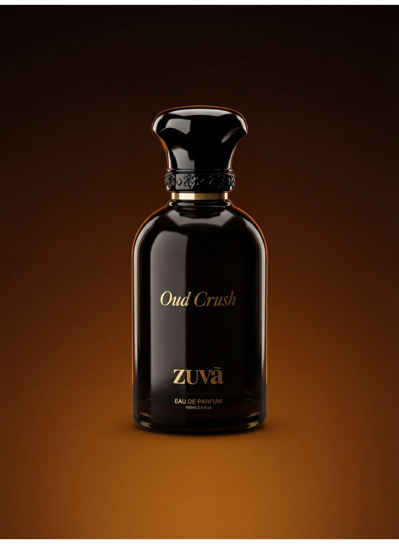 عطور زوفا عطر عود كراش أو دو بارفان – 100 مل | عطر فاخر للجنسين برائحة العود مع العنبر وخشب الصندل والهيل - Image 1